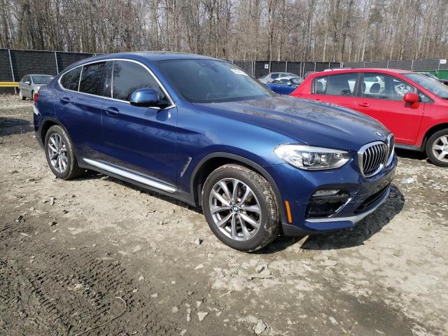 5UXUJ3C51KLG52720 - 2019 BMW X4 XDRIVE30I BLUE photo 4