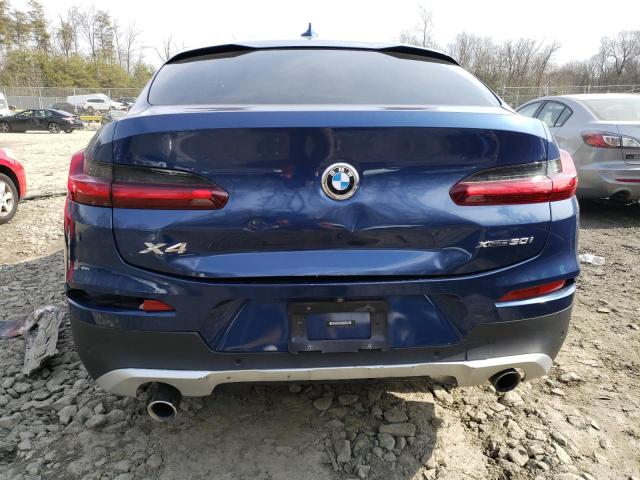 5UXUJ3C51KLG52720 - 2019 BMW X4 XDRIVE30I BLUE photo 6