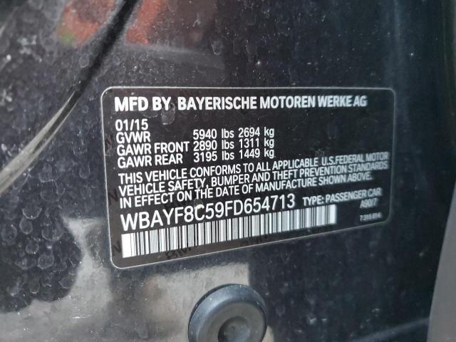 WBAYF8C59FD654713 - 2015 BMW 750 LXI CHARCOAL photo 12