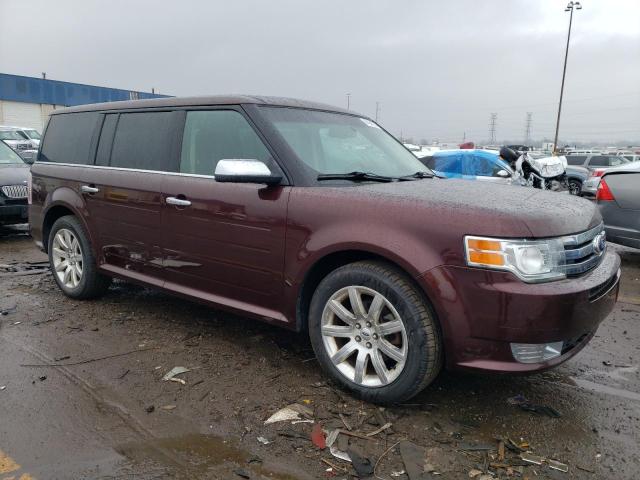 2FMGK5DC6CBD13773 - 2012 FORD FLEX LIMITED BURGUNDY photo 4