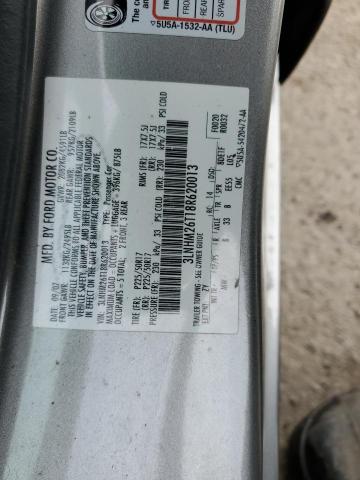 3LNHM26T18R620013 - 2008 LINCOLN MKZ SILVER photo 13