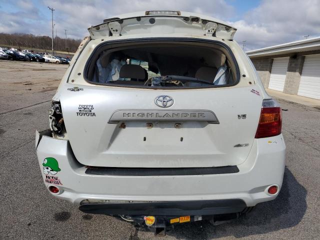 JTEES41A692137293 - 2009 TOYOTA HIGHLANDER WHITE photo 6