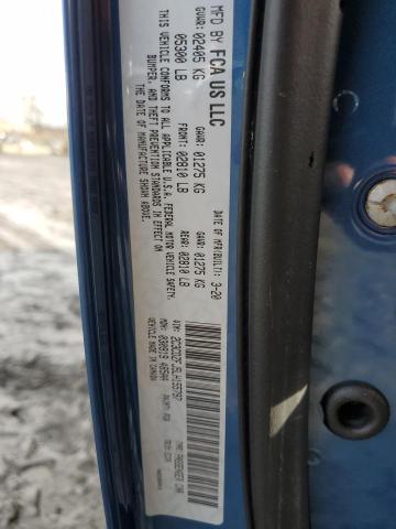 2C3CDZFJ5LH155797 - 2020 DODGE CHALLENGER R/T SCAT PACK BLUE photo 12