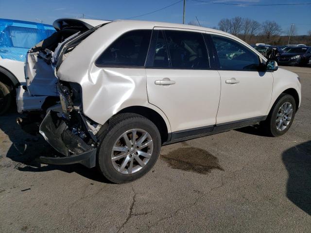 2FMDK4JC2EBB36918 - 2014 FORD EDGE SEL WHITE photo 3