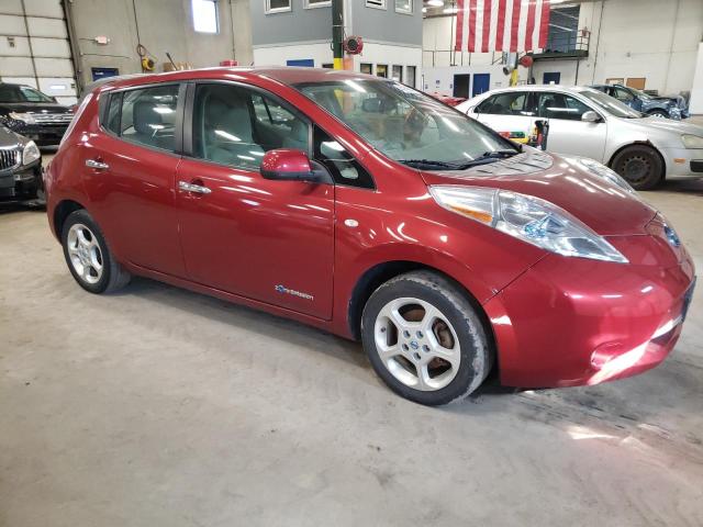 JN1AZ0CP4CT018865 - 2012 NISSAN LEAF SV RED photo 4