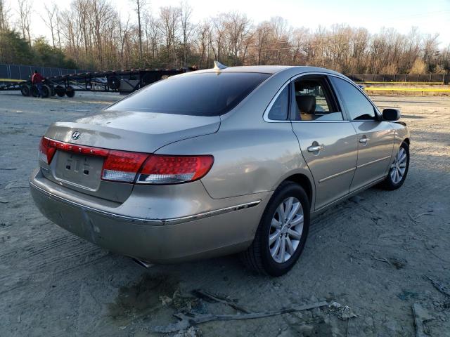 KMHFC46D29A371747 - 2009 HYUNDAI AZERA GLS BEIGE photo 3