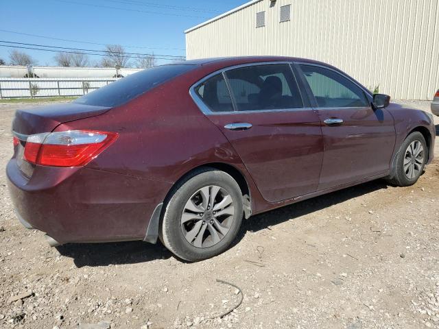 1HGCR2F34FA086630 - 2015 HONDA ACCORD LX MAROON photo 3