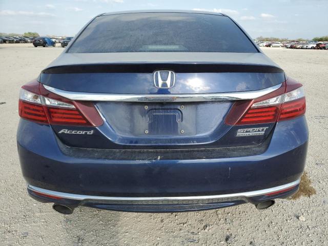 1HGCR2F15HA103887 - 2017 HONDA ACCORD SPORT SPECIAL EDITION BLUE photo 6