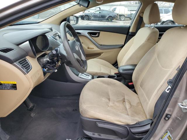 5NPDH4AE1BH010859 - 2011 HYUNDAI ELANTRA GLS TAN photo 7