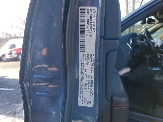 1C4RJFLG5MC616104 - 2021 JEEP GRAND CHER TRAILHAWK ლურჯი ფოტო 12