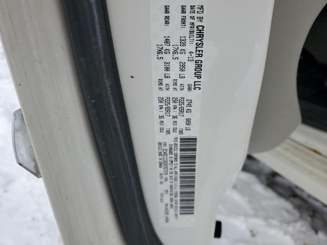 2C4RC1CG9DR767578 - 2013 CHRYSLER TOWN & COU TOURING L WHITE photo 14