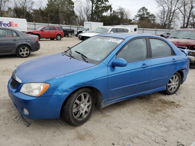 KNAFE121565248406 - 2006 KIA SPECTRA LX BLUE photo 1