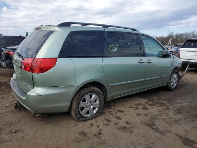 5TDZK23CX9S265067 - 2009 TOYOTA SIENNA CE TURQUOISE photo 3