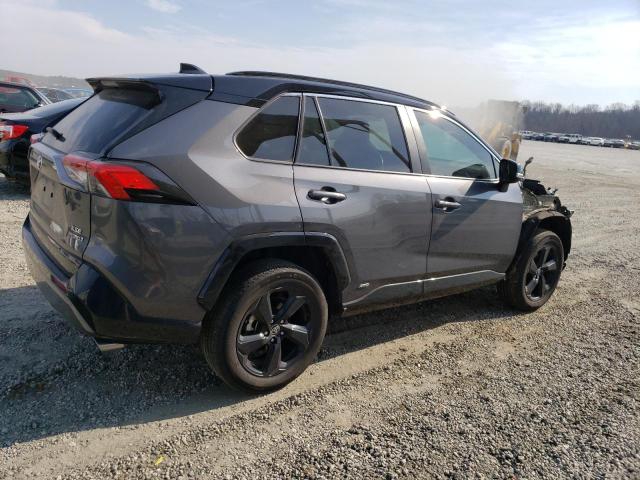 4T3E6RFV0MU052645 - 2021 TOYOTA RAV4 XSE GRAY photo 3