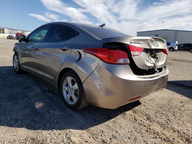 5NPDH4AEXCH094438 - 2012 HYUNDAI ELANTRA GLS BROWN photo 2