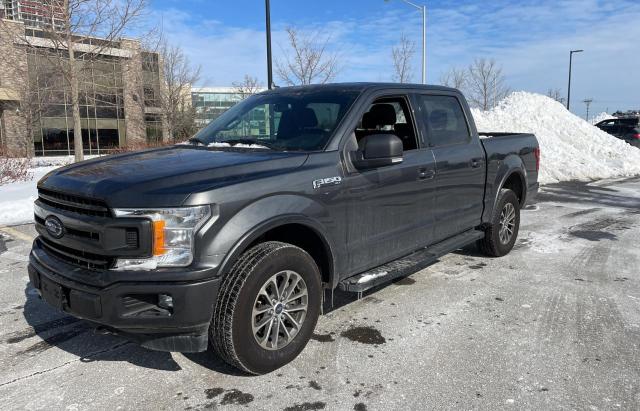 1FTEW1EG6JFD90066 - 2018 FORD F150 SUPERCREW GRAY photo 2