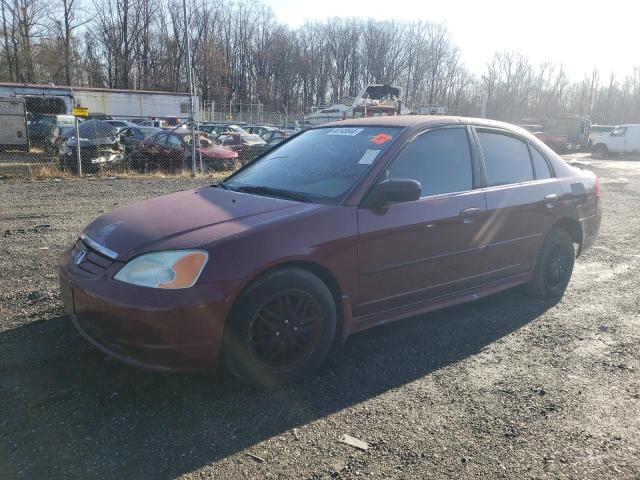 2HGES16582H502909 - 2002 HONDA CIVIC LX BURGUNDY photo 1