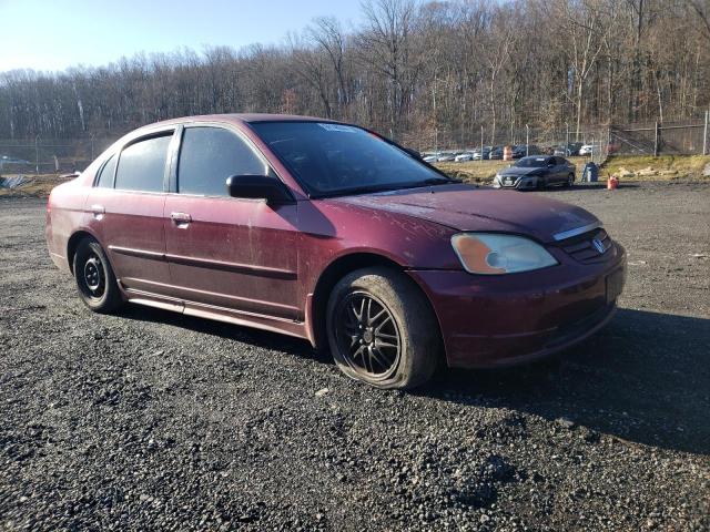 2HGES16582H502909 - 2002 HONDA CIVIC LX BURGUNDY photo 4