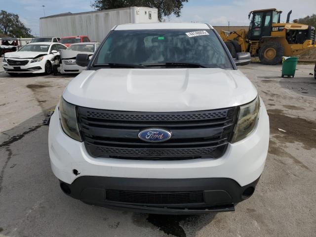 1FM5K7AR2DGC92586 - 2013 FORD EXPLORER POLICE INTERCEPTOR WHITE photo 5