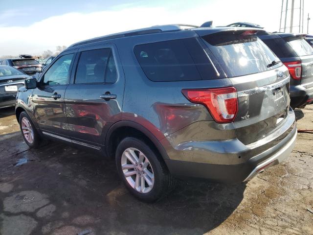 1FM5K7D89GGA52992 - 2016 FORD EXPLORER XLT GRAY photo 2