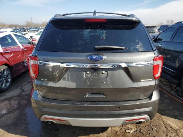 1FM5K7D89GGA52992 - 2016 FORD EXPLORER XLT GRAY photo 6