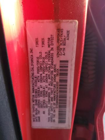 5TEGN92NX4Z434333 - 2004 TOYOTA TACOMA DOUBLE CAB PRERUNNER RED photo 12