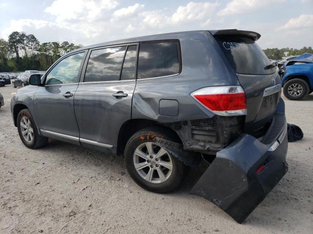 5TDBK3EHXDS182912 - 2013 TOYOTA HIGHLANDER BASE Сұр фото 2