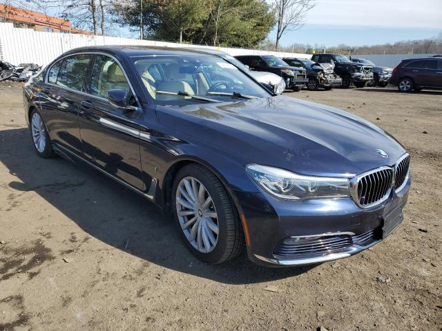 WBA7J2C38HG497716 - 2017 BMW 740 XE BLUE photo 4