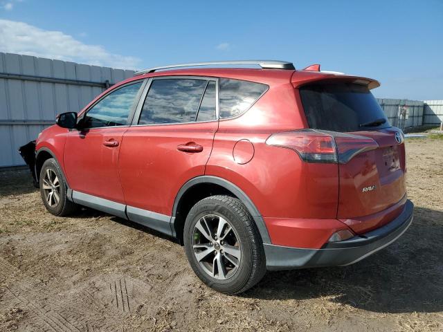 2T3WFREV2HW334426 - 2017 TOYOTA RAV4 XLE RED photo 2