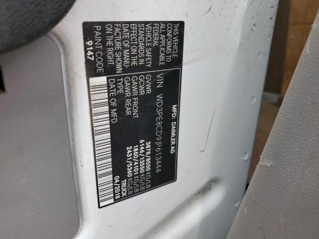 WD3PE8CD9JP613444 - 2018 MERCEDES-BENZ SPRINTER 2500 WHITE photo 13