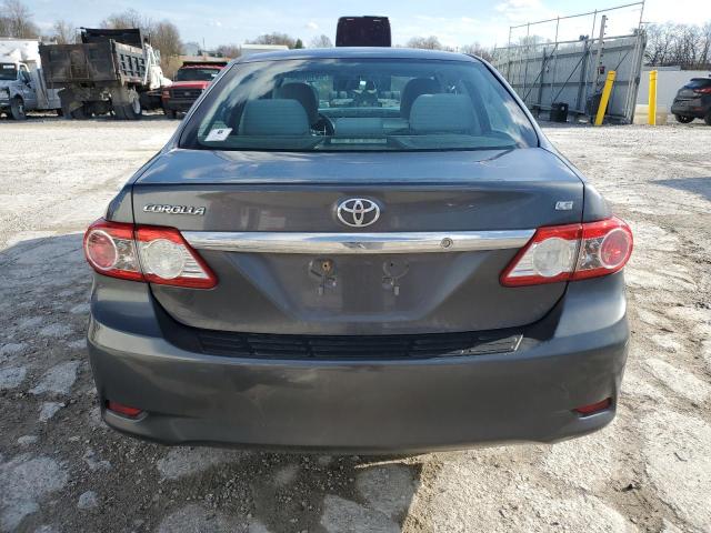 2T1BU4EE8DC087490 - 2013 TOYOTA COROLLA BASE GRAY photo 6