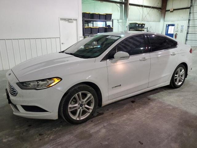 3FA6P0LU3JR261196 - 2018 FORD FUSION SE HYBRID WHITE photo 1