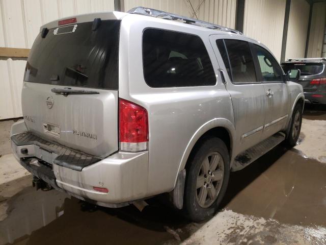 5N1AA0NE6AN617327 - 2010 NISSAN ARMADA PLATINUM SILVER photo 3