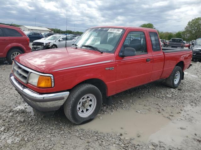 1FTCR14X4SPA42620 - 1995 FORD RANGER SUPER CAB RED photo 1
