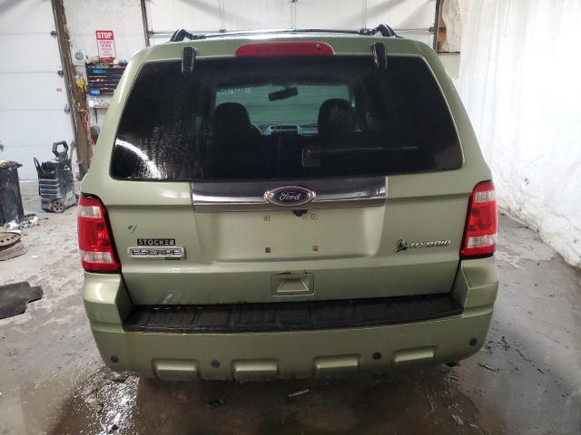 1FMCU5K33AKA06656 - 2010 FORD ESCAPE HYBRID GREEN photo 6