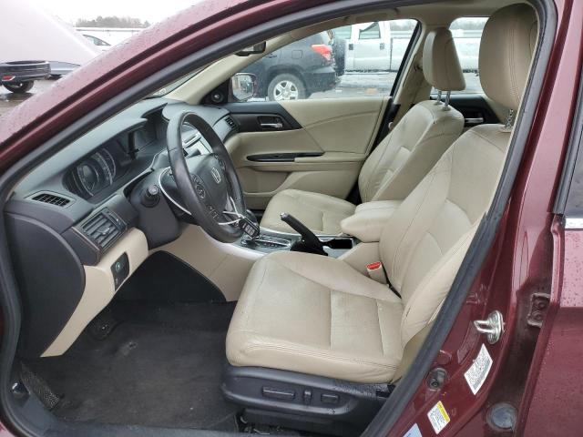 1HGCR2F82FA115103 - 2015 HONDA ACCORD EXL BURGUNDY photo 7