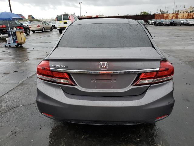 19XFB2F59EE217855 - 2014 HONDA CIVIC LX GRAY photo 6