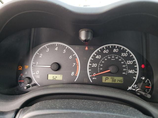 2T1BU4EE0BC722571 - 2011 TOYOTA COROLLA LE BASE BLACK photo 9