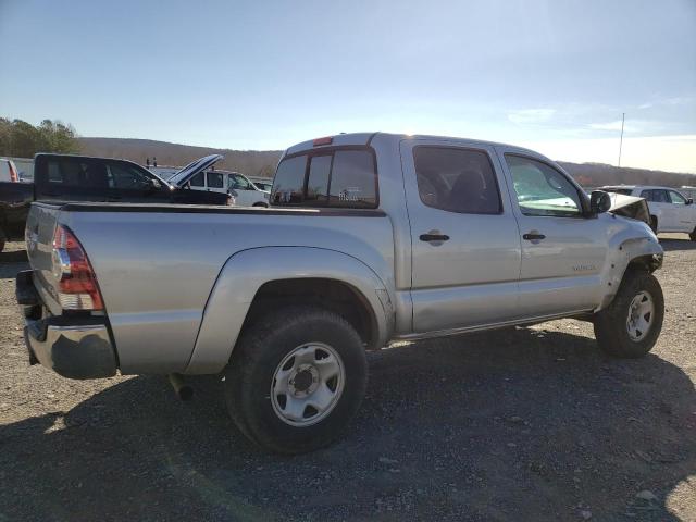 5TELU42NX9Z664286 - 2009 TOYOTA TACOMA DOUBLE CAB SILVER photo 3