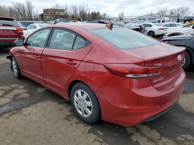 KMHD74LF2HU394556 - 2017 HYUNDAI ELANTRA SE RED photo 2