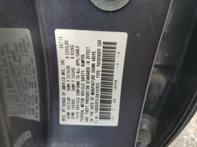 1HGCR2F51DA160620 - 2013 HONDA ACCORD SPORT GRAY photo 12