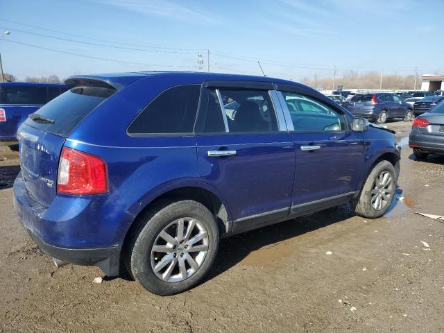 2FMDK3JC3EBA33310 - 2014 FORD EDGE SEL BLUE photo 3