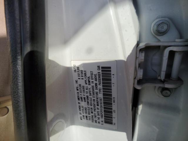 1HGCP2F61CA192397 - 2012 HONDA ACCORD SE WHITE photo 12