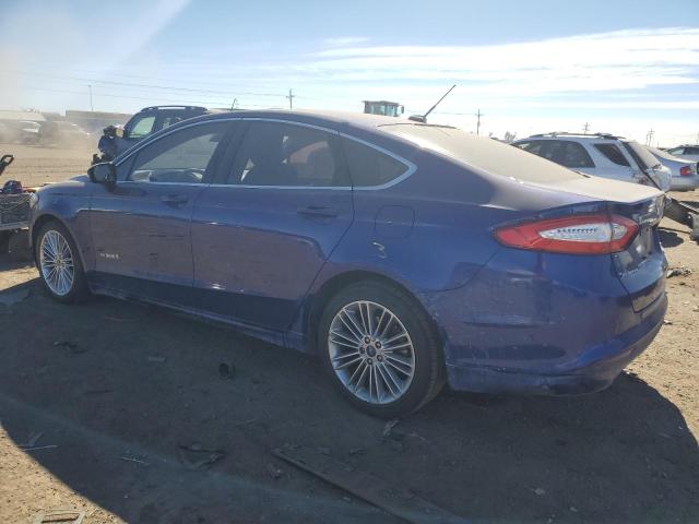 3FA6P0LU7DR103304 - 2013 FORD FUSION SE HYBRID BLUE photo 2