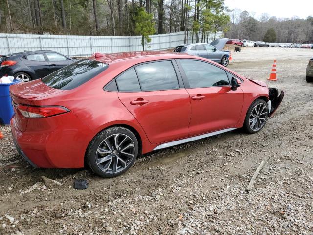 5YFS4RCE5LP038858 - 2020 TOYOTA COROLLA SE RED photo 3