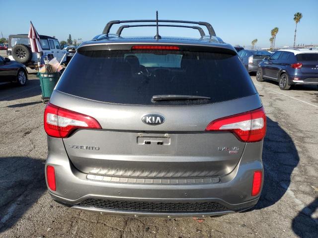 5XYKW4A77EG484180 - 2014 KIA SORENTO SX GRAY photo 6