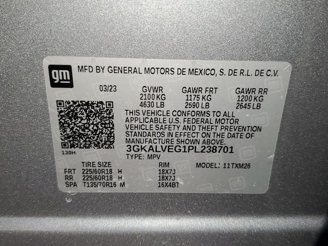 3GKALVEG1PL238701 - 2023 GMC TERRAIN SLT GRAY photo 13