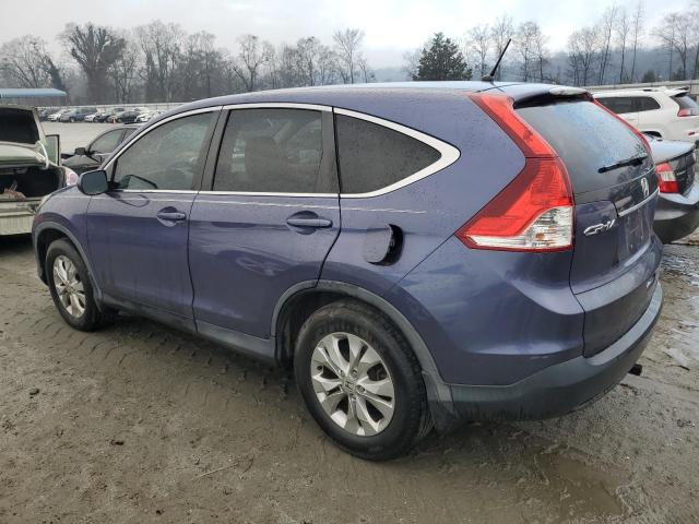 5J6RM4H58EL066993 - 2014 HONDA CR-V EX BLUE photo 2