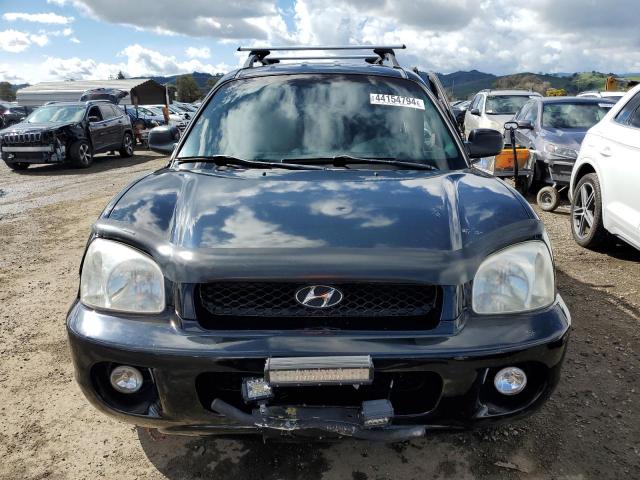 KM8SB12B02U182782 - 2002 HYUNDAI SANTA FE GL BLACK photo 5