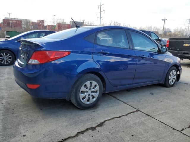 KMHCT4AE9FU919062 - 2015 HYUNDAI ACCENT GLS BLUE photo 3